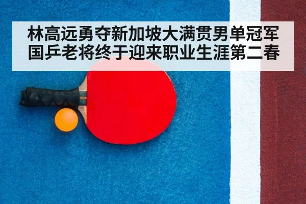 林高远勇夺新加坡大满贯男单冠军国乒老将终于迎来职业生涯第二春